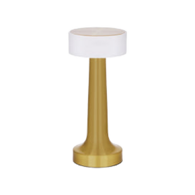 Tablekraft Aura Cordless LED Table Lamp 90x205mm - Brushed Brass - 1000130