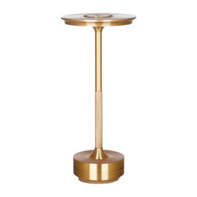 Tablekraft Stella Cordless LED Table Lamp 130x275mm - Brushed Brass - 1000180