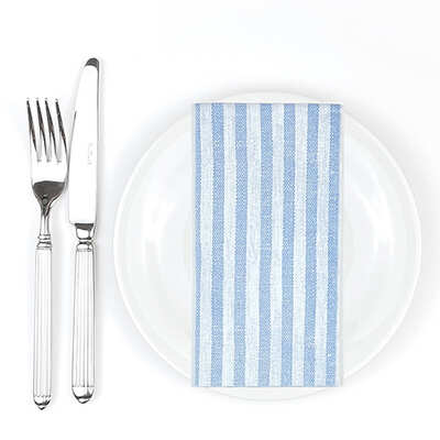 Bionap Napkin Extra Soft 40x40 GT Kim Blue Compostable (Box of 800) - 1101131-Carton