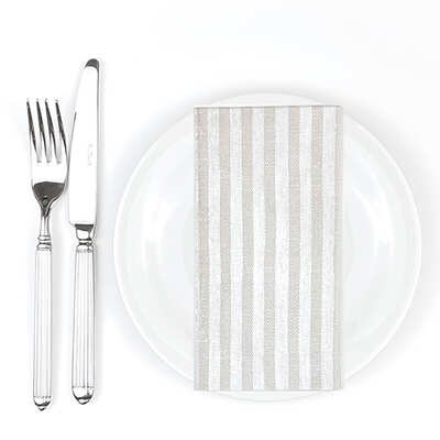 Bionap Napkin Extra Soft 40x40 GT Kim Sand Compostable (Box of 800) - 1101132-Carton