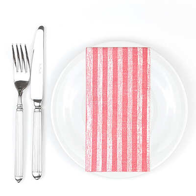 Bionap Napkin Extra Soft 40x40 GT Kim Red Compostable (Box of 800) - 1101133-Carton