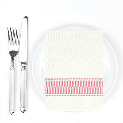 Bionap Napkin Extra Soft 30x40 Kitchen Red Compostable (Box of 800) - 1101203-Carton