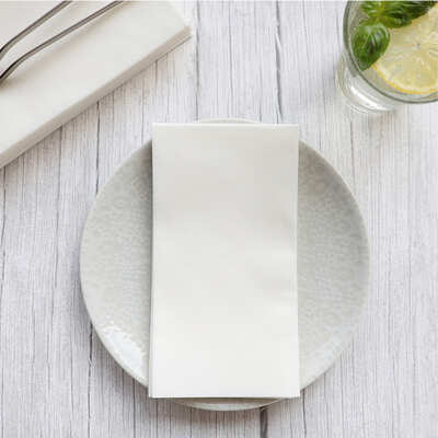 Bionap Napkin Airlaid 40x40 GT White Compostable (Box of 800) - 1105000-Carton