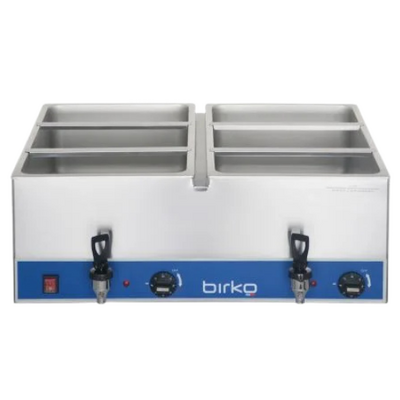 Birko 1110100 Bain Marie Double Tap - No Pans - 1110100