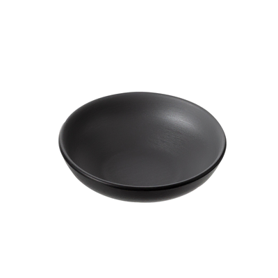 Coucou Melamine Round Bowl 12.3x3.8cm - Grey & Black - 11BW12GB
