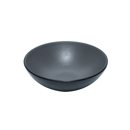 Coucou Melamine Round Bowl 16.2x5.5cm - Grey & Black - 11BW16GB1