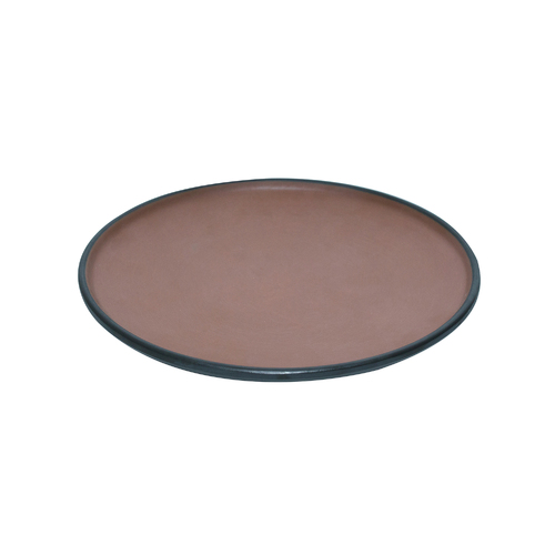 Coucou Melamine Round Plate 16.7x1.9cm - Brown & Black - 11PL16BB