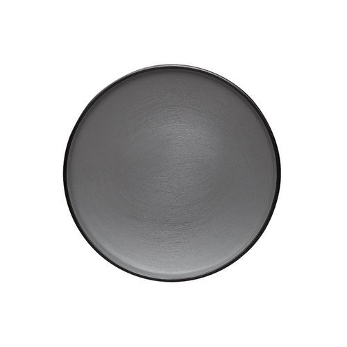 Coucou Melamine Round Plate 16.7x1.9cm - Grey & Black - 11PL16GB