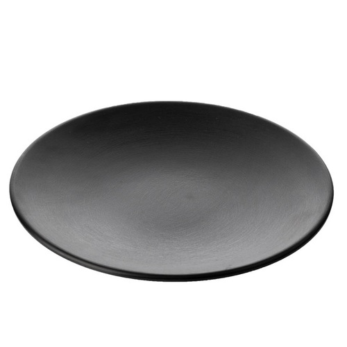 CouCou Dual Colour Round Plate 18cm - Black & Black - 11PL18BK