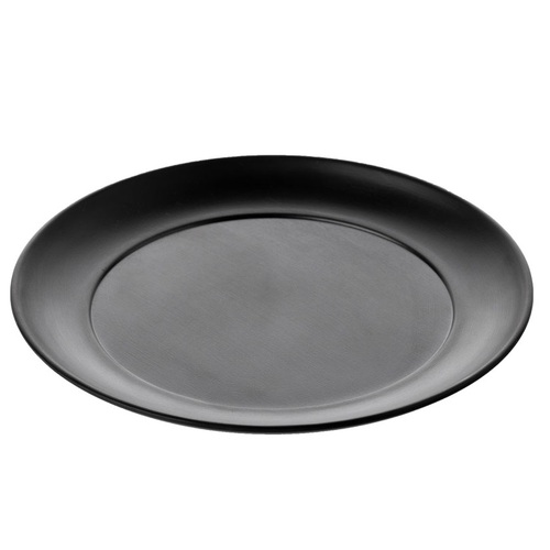 CouCou Dual Colour Round Plate 21cm - Black & Black - 11PL21BK
