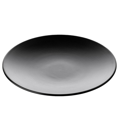 CouCou Dual Colour Round Plate 23cm - Black & Black - 11PL23BK