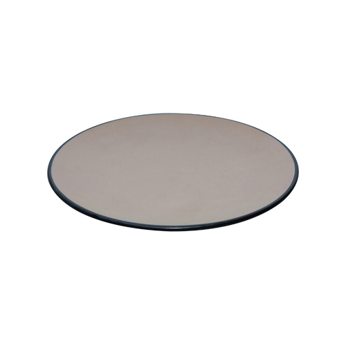 Coucou Melamine Round Plate 22.9x2.5cm - Beige & Black - 11PL23EB