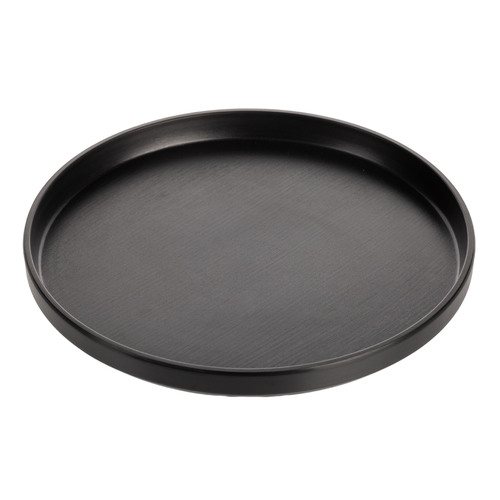 CouCou Dual Colour Round Edge Plate 27cm - Black & Black - 11REP27BK