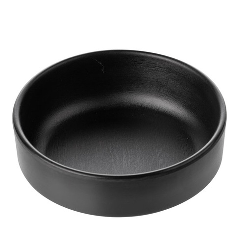 CouCou Dual Colour Round Sauce Dish 12.7cm - Black & Black - 11SD12BK
