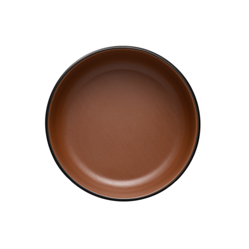 Coucou Melamine Small Round Dish 15.4x5.3cm - Brown & Black - 11SD15BB