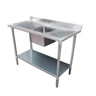 Modular Systems 1200-7-SSBC Single Sink Bench Centre 1200 x 700 x 900mm - 1200-7-SSBC