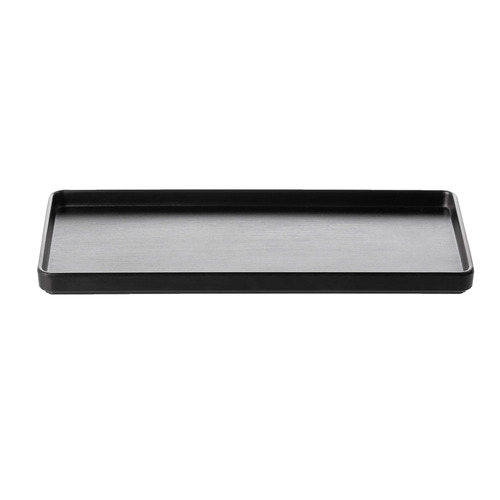 CouCou Dual Colour Rect. Plate 29x13cm - Black & Black - 12PL29BK