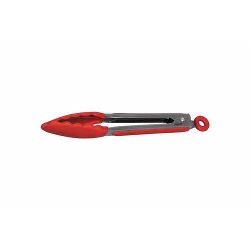 Avanti Silicone Tongs With Head and Grip 230mm Red - 13202