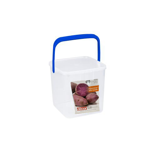 Decor Tellfresh Storer with Handle 12.5lt - Blue Handle - 136097