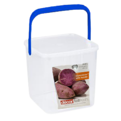Decor Tellfresh Storer with Handle 12.5lt - Blue Handle - 136097