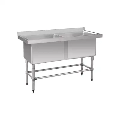 Modular Systems 1410-6-DSB Deep Pot Double Sinks 1410 x 600 x 900mm - 1410-6-DSB