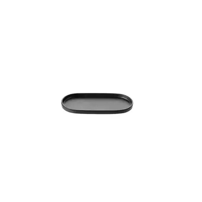 Coucou Melamine Dual Colour Oblong Plate 23.5x11cm - Black - 14PL23BK