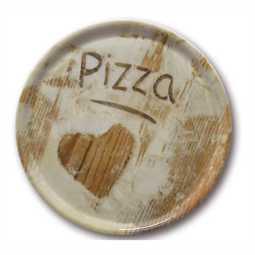 Saturnia Napoli Flour Heart Pizza Plate 330mm (Box of 6) - 1530153