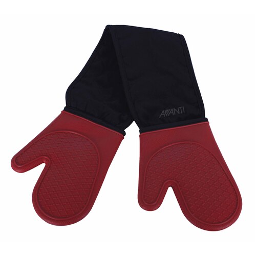 Avanti Silicone Double Oven Glove-Red - 16586