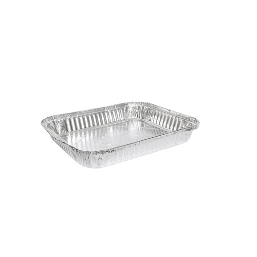 2000mL Rectangular Shallow Half Gastronorm Foil Tray (Box of 100) - 18-MRE513