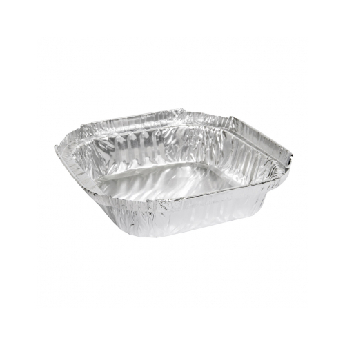 270mL Square Small Shallow Foil Tray (Box of 880) - 18-MSQ403