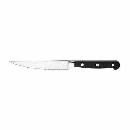 Athena Steak Knife with Black Handle and Point Tip of 230mm (Box of 12) - 19941