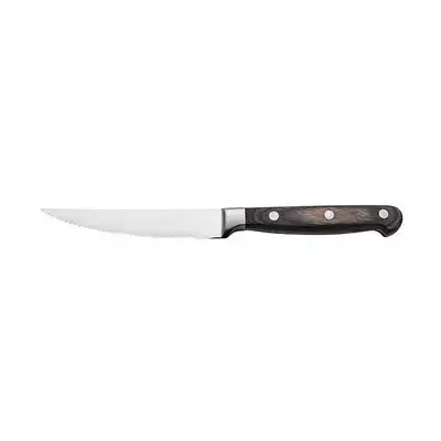 Cavalier Steak Knife - Point Tip 230mm Brown (Box of 12) - 19943