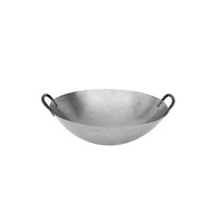 Iron Wok 2 Handles, Round Bottom 480mm  - 20519