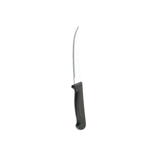Tablekraft Steak Knife with Pointed Tip & Black Handle (Box of 12) - 20640