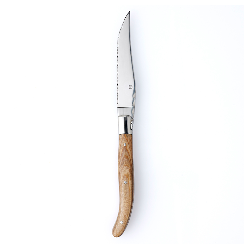 Tablekraft Paris Steak Knife Wood Pakawood Pointed Tip (Box of 12) - 20644