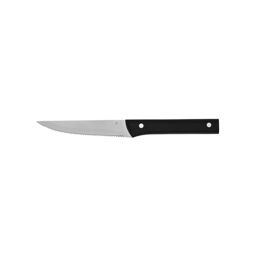 Tablekraft Tempo Steak Knife Black Handle Pointed Tip - 230mm (Box of 12) - 20650