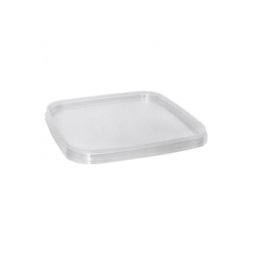 Square 128 Series Secure Lid Clear (Box of 1,080) - 24-128-LIDN