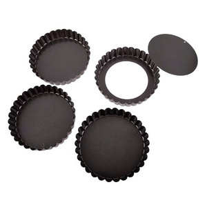 Daily Bake Non-Stick Quiche Pan Loose Base 12cm x 2.5cm - Set of 4 - 2985-4