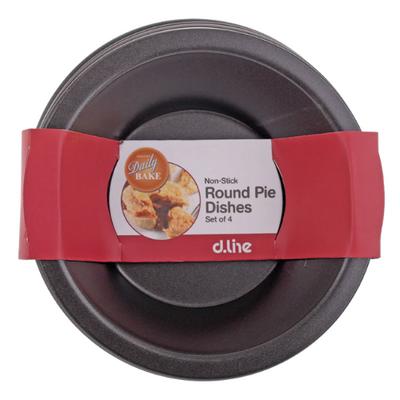Daily Bake Non-Stick Round Pie Dish 12cm - Set of 4 - 2997-4