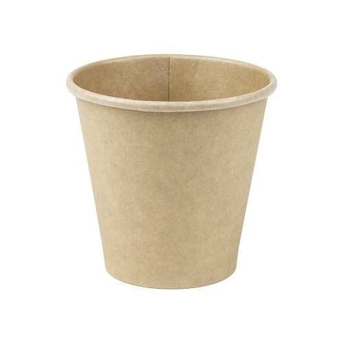 Eco+ Squat Compostable Coffee Cup Brown Raw 245ml (Box of 1000) - 30-ECSW08SN