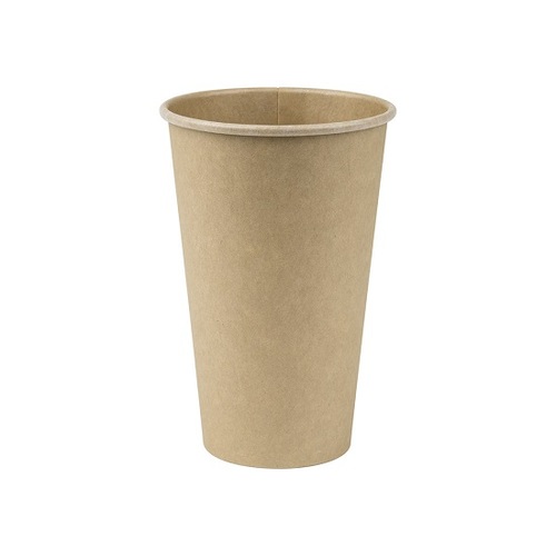 Eco+ Large Compostable Cup Brown Raw 475ml (Box of 1000) - 30-ECSW16N