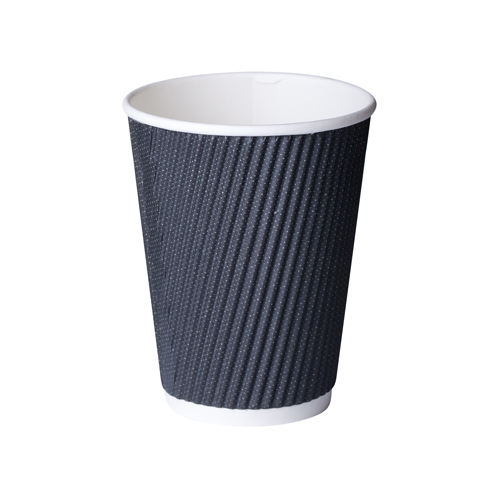 ComfyTouch Triple Wall Coffee Cup Black 365ml (Box of 500) - 30-MP12CTB