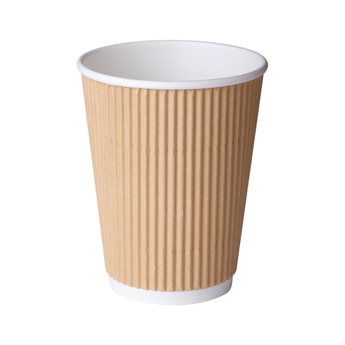 ComfyTouch Triple Wall Coffee Cup Kraft 365ml (Box of 500) - 30-MP12CTK