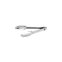 Utility Tong - With Clip 230mm - Stainless Steel (Box of 12) - 30009