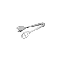 Oval Salad Tong 195mm Stainless Steel, One Piece (Box of 12) - 30076