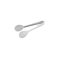 Oval Tong - Solid 195mm Stainless Steel, One Piece (Box of 12) - 30077