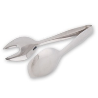 Deluxe Fork N Spoon Tong 235mm Stainless Steel, One Piece - 30086