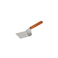 Griddle Scraper 250x95x110mm - Stainless Steel Blade, Wood Handle  - 30118