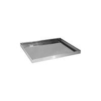 Drip Tray For Glass Baskets Square Stainless Steel 360x360x25mm - 30545