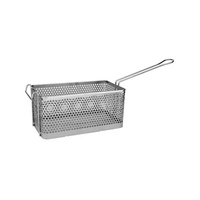 Rectangular Fry Basket 350x140x150mm Chrome Plated  - 30643